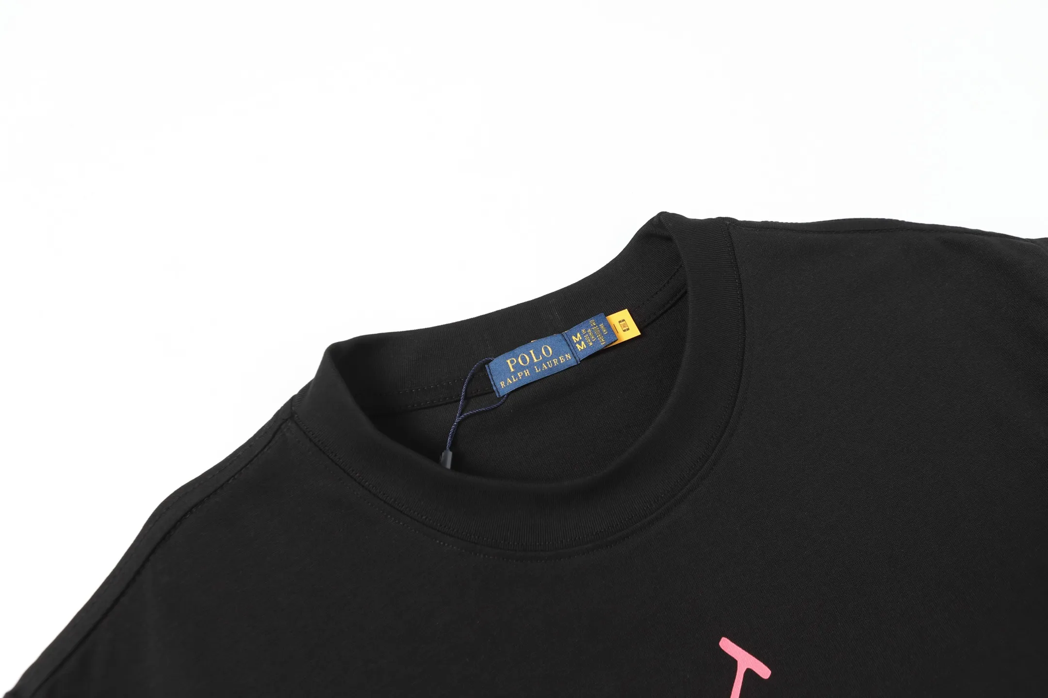 P130 Style number: A006 [Ralph Lauren classic color gradient printed round neck basic short sleeves] ✅270g double yarn fabric, custom-woven and dyed threads ✅Original stickers Scan the QR code to enter the official website ✅Large version, loose and stylish, can wear up to 210 pounds Color: black, white, navy blue, gray Size: S-XL
